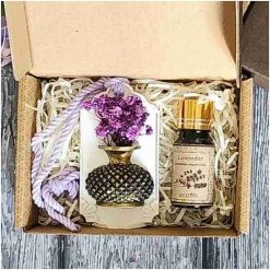 Hộp quà tinh dầu Lavender & đá thơm trang trí
